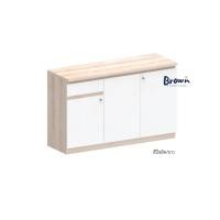 ราคา ตู้เก็บของ ตู้ครัวแห้ง ตู้เอนกประสงค์ ขนาด120x40x80ซม มี5สี สินค้าพร้อมส่ง Brownfurniture (12245493345)