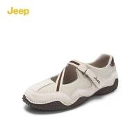 ราคา JEEP SPIRIT 1941 ESTD รองเท้าเดี่ยวสำหรับปากตื้นรองเท้ากีฬาผู้หญิงลำลองป้องกันการลื่นด้านนอกพื้นส้นแบนและนุ่ม (24578439945)