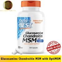ราคา Doctors Best Glucosamine Chondroitin MSM with OptiMSM 360 Veggie Capsules EXP 04 2027 (22677329051)