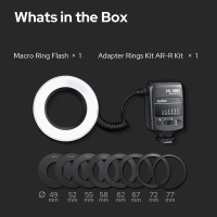 ราคา Godox ML 150II ML150II macro led ring flash Speedlite for Sony Canon Nikon Fuji Olympus Panasonic DSLR Cameras photography (24004821088)