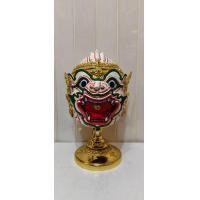 ราคา หัวโขน หนุมาน สำหรับเด็กเล็ก รอบหัวไม่เกิน 21 นิ้ว งานกระดาษ น้ำหนักเบา ใส่สบาย ปิดทองเค ประดับเพชรคริสตัล งานสวย สำหรับเด็กเล็ก ใส่แสดง ของตกแต่งบ้าน ของขวัญ ของที่ระลึก khonmask (23128808632)