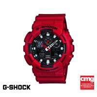 ราคา CASIO นาฬิกาข้อมือผู้ชาย G SHOCK YOUTH รุ่น GA 100B 4ADR วัสดุเรซิ่น สีแดง (336565138)