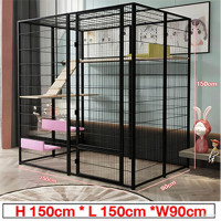 ราคา กรงแมว กรงแมวแบบใหญ่ๆ บ้านแมวแบบใหญ่ พื้นที่ว่างขนาดใหญ่ ป้องกันไม่ให้สัตว์เลี้ยงหลบหนี กรงแมว คอกกั้นสัตว์เลี้ยง กรงแมวขนาดใหญ่ กรงแมวแ (24841128708)