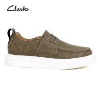 ราคา Clarks รองเท้าผู้ชาย Mens Somerset Lace Oakwood Leather รองเท้าผ้าใบลำลองหนังแท้ผู้ชาย Mens Sneakers Shoes (23320607512)