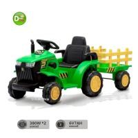 ราคา D Kids รถแทรกเตอร์เด็ก รถเด็ก รถแบตเตอรี่เด็ก ทรงรถแทรกเตอร์ พร้อมพ่วงท้าย No 2224 (24713282502)