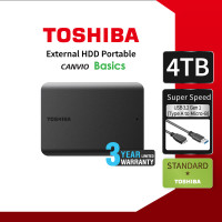ราคา Toshiba External HDD 1TB 2TB 4TB USB 3 0 รุ่น Canvio Basics สีดำ ฮาร์ดดิสก์แบบพกพา Harddrive HDD Harddisk (22959696751)