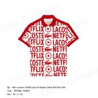 ราคา Lacoste เสื้อโปโล รุ่น Mens Lacoste x Netflix Loose Fit Organic Cotton Print Polo Shirt Code PH7046 10 ME4 (23050520639)