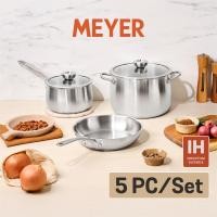ราคา MEYER WHITE STEEL ชุดเครื่องครัวสเตนเลส สตีล 5 ชิ้น 71510 T (24893514911)