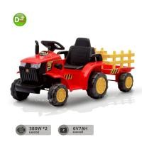 ราคา D Kids รถแทรกเตอร์เด็ก รถเด็ก รถแบตเตอรี่เด็ก ทรงรถแทรกเตอร์ พร้อมพ่วงท้าย No 2224 (24713282501)
