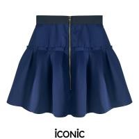 ราคา iCONiC BLACK LONG ARMS SKIRT 20104X กระโปรงสั้น เอว25 30 สะโพก36 ยาว17 จีบรอบ สไตล์ Y2K แต่งซิปทอง ผ้าโฟมยืด กระโปรงบาน กระโปรงแฟชั่น กระโปรงทำงาน (8959855500)