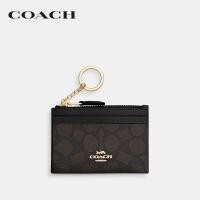 ราคา COACH กระเป๋าใส่บัตรผู้หญิงรุ่น Mini Skinny Id Case In Signature Canvas CW870 IMXAQ สีน้ำตาล (24757357475)
