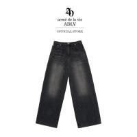 ราคา ADLV acme de la vie กางเกงยีนส์ รุ่น Cat Brush Washing Semi Wide Woman Denim Pants Black 50011SCBPTF F4BKXX (23389567974)