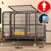 ราคา ประกัน2ปี กรงสุนัข ขนาดใหญ่ สำหรับน้องหมาทุกขนาด ทรงเหลี่ยม ทนทาน กรงน้องหมา ไซส์XL รับน้ำหนัก Dog Cage 200KG (23902371107)