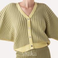 ราคา Shaka SS24 Knit Pleat Cardigan เสื้อคาดิแกน แขนโดแมน BL 8240212 (21430263630)