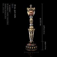 ราคา พานทองแดงแบบชิงคู่พิทักษ์โลก ทรงสามมิติพร้อมฐาน พานทองแดงสำหรับตกแต่งบ้านสไตล์จีน วัสดุสำหรับตกแต่งบ้าน (24517907474)