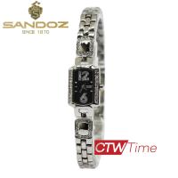 ราคา Sandoz นาฬิกาข้อมือผู้หญิง สายสแตนเลส รุ่น SD99249SS04 สีเงิน หน้าปัดดำ (2931756898)