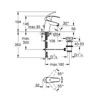 ราคา กล่องตำหนิ GROHE EUROSMART NEW ก๊อกผสมอ่างล้างหน้า S size พร้อมป๊อปอัพ 33265002 อุปกรณ์ ของใช้ในห้องน้ำ สุขภัณฑ์ ของแต่งบ้าน Modern ของแต่งห้องน้ำ มินิมอล (108780138)