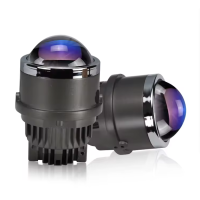 ราคา โปรเจคเตอร์ Bi LED ไฟตัดหมอกเลนส์สีฟ้าขนาด 3 นิ้ว RHD (22599646725)