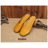 ราคา รองเท้าส้นแบนหนังแท้หัวมนแบบสวมสบายสไตล์วินเทจสำหรับผู้หญิง รองเท้าแฟชั่นฤดูใบไม้ผลิและฤดูร้อน รองเท้าส้นแบนแบบสวมสบาย (19938926557)