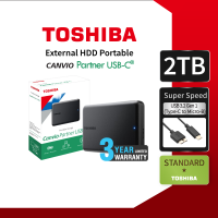 ราคา Toshiba External HDD 1 2 4TB รุ่น Canvio Partner Type C For Mac PC IPad ProTablets USB 3 2 ฮาร์ดดิสพกพา 2 5 Harddisk (22959848777)