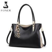 ราคา FOXER Women Handbag Leather Purse Lady Tote Shoulder Bag Top Handle Bag (17380492292)