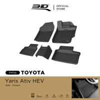 ราคา 3D Mats พรมปูพื้นรถยนต์ TOYOTA YARIS ATIV HEV 2025 Present พรมกันลื่น พรมกันนํ้า พรมรถยนต์ (24979692730)
