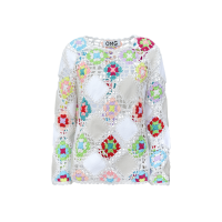 ราคา OMG SUGARBUN เสื้อแขนยาวโครเชท์ Patchwork คอกลม (23296390282)