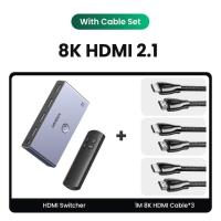 ราคา QSR STORE UGREEN HDMI 2 1 Switcher 8K 60Hz 4K120Hz HDMI compatible Switch 3 in 1 Out with Remote Control Converter For Xbox PS5 Monitors (20437252309)