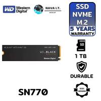 ราคา 1TB SSD เอสเอสดี WD BLACK SN770 PCIe NVMe M 2 2280 WDS100T3X0E รับประกัน 5 ปี SYNNEX (8975062751)