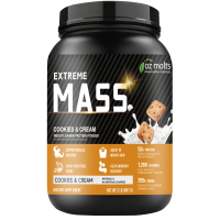 ราคา Ozmolts Mass Protein Weight Gainer Powder โปรตีน เวย์โปรตีน Muscle support เพิ่มน้ำหนัก รสมะม่วง 2LB (23176530639)