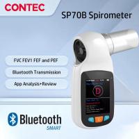 ราคา CONTEC SP70B บลูทู ธ ดิจิตอล spirometer ปอดหายใจวินิจฉัย vitalograph spirometry ฟรี APP (11535911213)
