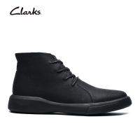 ราคา Clarks บุรุษ Hale Rise หนังวัวแท้ Active Air Cushion Comfort Premium รองเท้าบูทหุ้มข้อผู้ชาย ZT8398 BLACK หนังแท้ รองเท้าผู้ชาย Men Shoes Ankle Boots (22410608861)