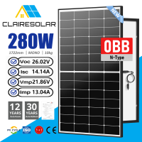 ราคา AXOSOLAR แผงโซล่าเซลล์ 280W MONO 0BB N Type 18V solar panel ไฟโซล่าเซลล์ solar cell ผลิตไฟได้เพิ่มมากกว่าปกติ 25 Solar Panel ประกันแผงศูนย์ไทย 15ปี ประกันจ่ายไฟ 30ปี การันตียอดขายและรีวิวจริง (2477676