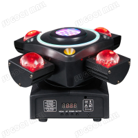 ราคา ไฟเวที ไฟเทค ไฟปาร์ตี้ ไฟมูฟวิ่งเฮด 4แขนไฟ KTV Moving Head LED ไฟดิสโก้ (22588604895)