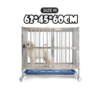 ราคา กรงสุนัข สแตนเลส 304 กรง กรงสุนัขสแตนเลส พร้อมถาดและล้อ (24013980145)