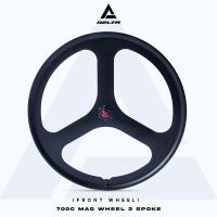 ราคา วงล้อแม็ก 700c วงล้อหน้า จักรยานฟิกเกียร์ FIXED GEAR 3 SPOKE MAG อลูมิเนียม ดุมแบริ่ง น้ำหนักเบา By The Cycling Zone (24089109548)