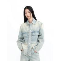 ราคา Pania Classic Pocket denim shirt in Artic Blue เสื้อแจคเก็ตยีนส์สีอาร์คติกบลู (24924767138)