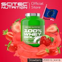ราคา SCITEC NUTRITION 100 Whey Protein Isolate Strawberry Flavor 2000g Premium Muscle Growth Supplement with Amino Acids (21914703035)