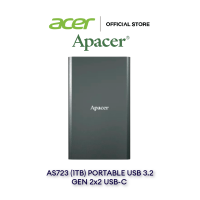 ราคา Apacer AS723 1TB Titanium Black Portable SSD ZC A01ST 0DB 1TB USB 3 2 Gen2 USB C Read Write 2000MB s AP1TBAS723B 1 (23861087194)