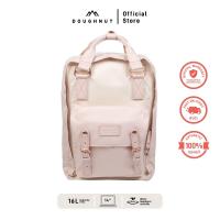 ราคา DOUGHNUT รุ่น Macaroon สี Soft Sunrise x Hazy 3 ขนาด 16L 7L 1L กระเป๋าเป้โดนัท สารพัดช่องจัดเก็บ อะไหล่หนังแท้ ทนทาน (24494112612)