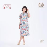 ราคา C D Dress Japanese Poppy เดรส ติดกระดุมหน้า แขนสั้น สีเขียวอมฟ้า CBAFLR (23195907551)