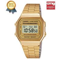 ราคา ขายดีอันดับ 1 Casio รุ่น A168WG 9W นาฬิกาสำหรับผู้ชายและผู้หญิง สายสแตนเลสสีทอง ดีไซน์วินเทจสุดฮิต มั่นใจ ของแท้ 100 ประกัน CMG 1 ปีเต็ม (343795141)