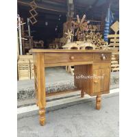 ราคา โต๊ะทำงานไม้สัก โต๊ะบัญชี โต๊ะคอม ขนาด 60 100 75 cm สินค้าพร้อมส่ง (19435259994)