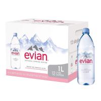 ราคา ส่งฟรี 3 ลัง 36 ขวด Evian Mineral 1L PET น้ำแร่ Evian ขนาด 1 ลิตร (9835595069)