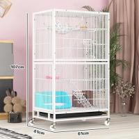 ราคา กรงกระรอก วิลล่ากระรอก 3 ชั้น กรงแมว กรงมิงค์ขนาดใหญ่ กรงนก พับได้ มีล้อ เหมาะสำหรับสัตว์นานาชนิด (23265082465)