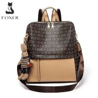 ราคา Foxer official store backpack for women PVC leather backpack for travel for women bag for school girl high school women backpack large capacity (19431156289)