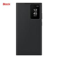 ราคา SAMSUNG Galaxy S23 Ultra S View Wallet Phone Case Protective Cover W Card Holder Slot Finger Tap Clear Window แบคทีเรีย 3สี (24588386236)