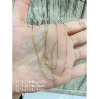 ราคา สร้อยคอทองแท้ 18K Italy 750 ลายบ๊อกทวิส (16724621433)