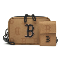 ราคา แท้ MLB NY NYLON JACQUARD MONOGRAM CROSSBODY BAGกระเป๋าสะพายข้างทรงสี่เหลี่ยมเเฟชั่น (21955212354)