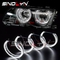 ราคา Sinolyn Angel Eyes DTM สำหรับ BMW E46 M3 E39 E38 E36 Coupe Sedan Touring ปรับไฟหน้าซีนอน LED Halo แหวนคริสตัลวิ่งไฟอุปกรณ์เสริม (22387275643)